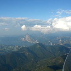 Flugwegposition um 17:11:21: Aufgenommen in der Nähe von Gemeinde Ebensee, 4802 Ebensee, Österreich in 2187 Meter
